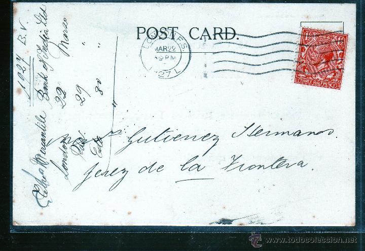 Sellos: ENTERO POSTAL DE INGLATERRA A JEREZ. - Foto 1