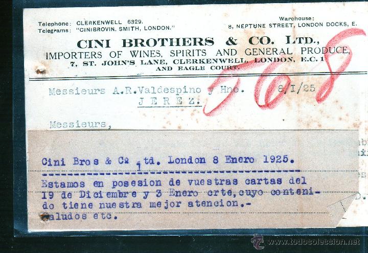 Sellos: ENTERO POSTAL DE INGLATERRA A JEREZ. - Foto 2