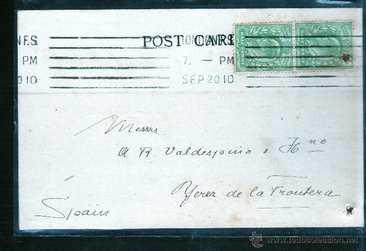 Sellos: ENTERO POSTAL DE INGLATERRA A JEREZ. - Foto 1