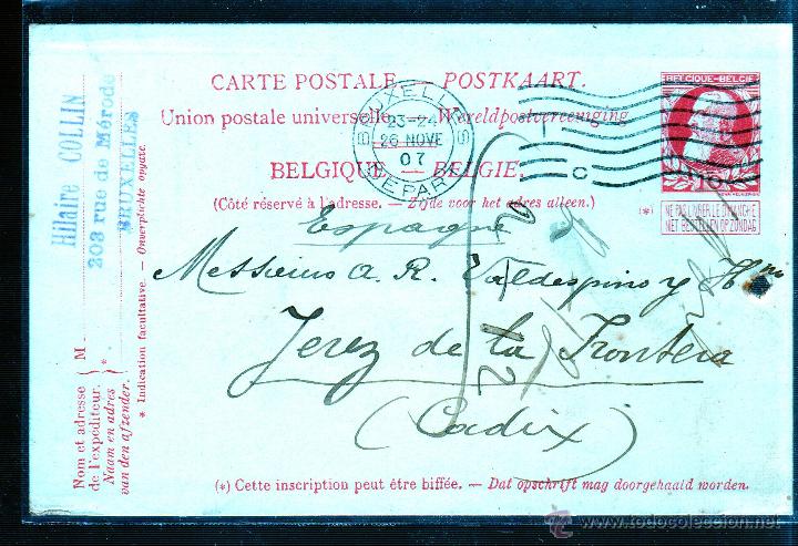 Sellos: ENTERO POSTAL. BELGICA. - Foto 1