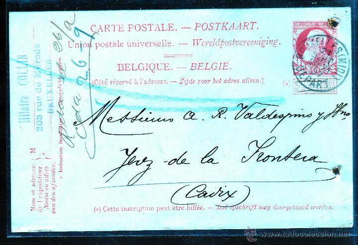 Sellos: ENTERO POSTAL. BELGICA. - Foto 1