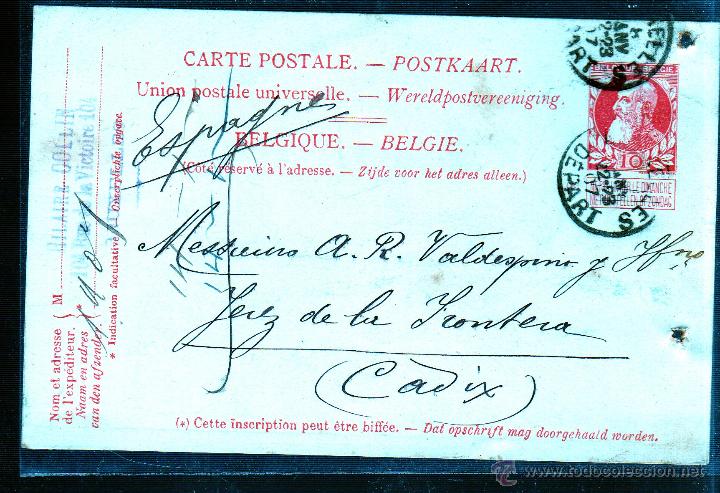 Sellos: ENTERO POSTAL. BELGICA. - Foto 1