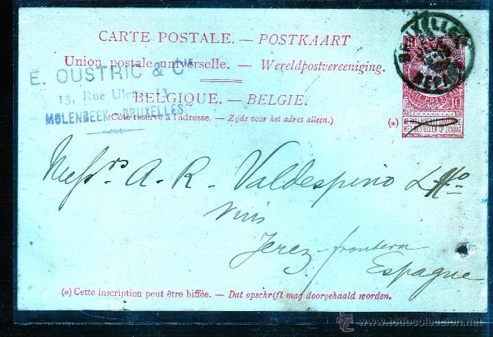 Sellos: ENTERO POSTAL. BELGICA. - Foto 1