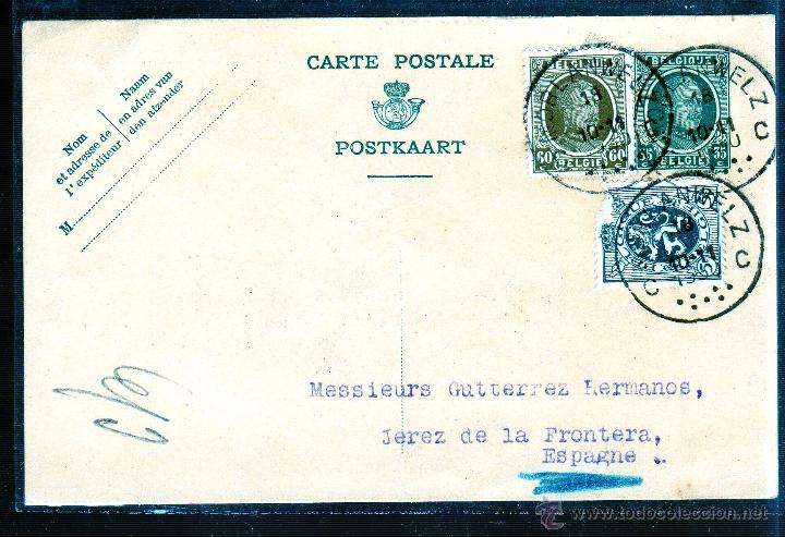Sellos: ENTERO POSTAL. BELGICA. - Foto 1