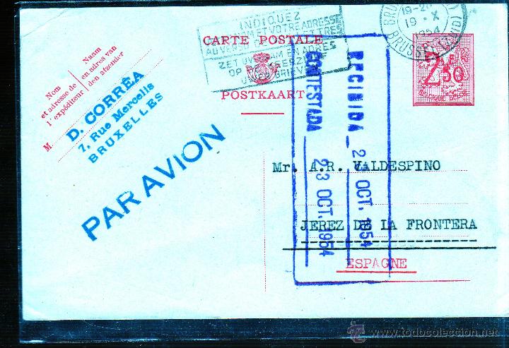 Sellos: ENTERO POSTAL. BELGICA. - Foto 1
