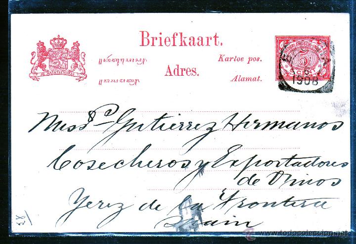 Sellos: ENTERO POSTAL. HOLANDA - Foto 1
