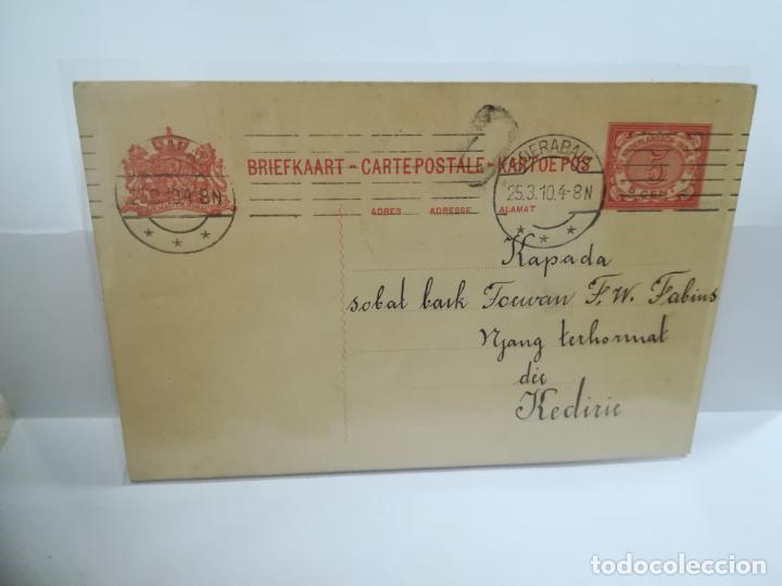 Sellos: ENTERO POSTAL. SURABAYA, ISLA DE JAVA. INDONESIA. 1910 - Foto 1