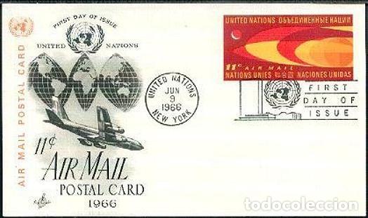 Selos: ENTERO POSTAL ONU NEW YORK 1966