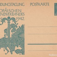 Sellos: ENTERO POSTAL AUSTRIA 1942 / CONFERENCIA DE LA FUNDACIÓN DE LA ASOCIACIÓN EUROPEA DE LA JUVENTUD. Lote 350186299