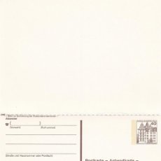 Sellos: ALEMANIA, BERLÍN 1980 - CASTILLOS Y PALACIOS / WOLFSBURG - SCHLOSS WOLFSBURG / DOBLE, SIN CORTAR. Lote 364169066
