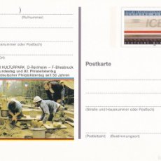 Sellos: ALEMANIA 1991 - INICIO DEL TREN DE ALTA VELOCIDAD / EUROPÄISCHER KULTURPARK D-REINHEIM - F-BLIESB.... Lote 366178416