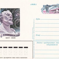 Sellos: ENTERO RUSO - KONSTANTÍN TSIOLKOVSKI 1857-1935 / CCCP 1982