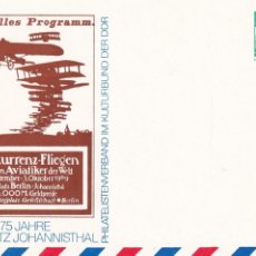 Sellos: ALEMANIA 1984 - AVIACIÓN · AERÓDROMO · JOHANNISTHAL / OFFIZIELLES PROGRAMM. - 75 JAHRE FLUGPLATZ J..