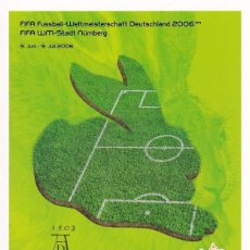 Sellos: ALEMANIA MUNDIAL FÚTBOL / FIFA FUSSBALL-WELTMEISTERSCHAFT DEUTSCHLAND 2006 - FIFA WM-STADT NÜRNBERG
