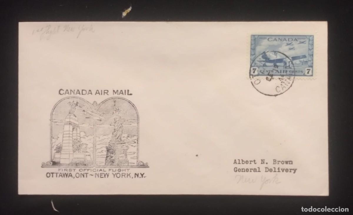 Sellos: C) 1946. CANADA. FIRST INTERNAL MAIL. XF - Foto 1