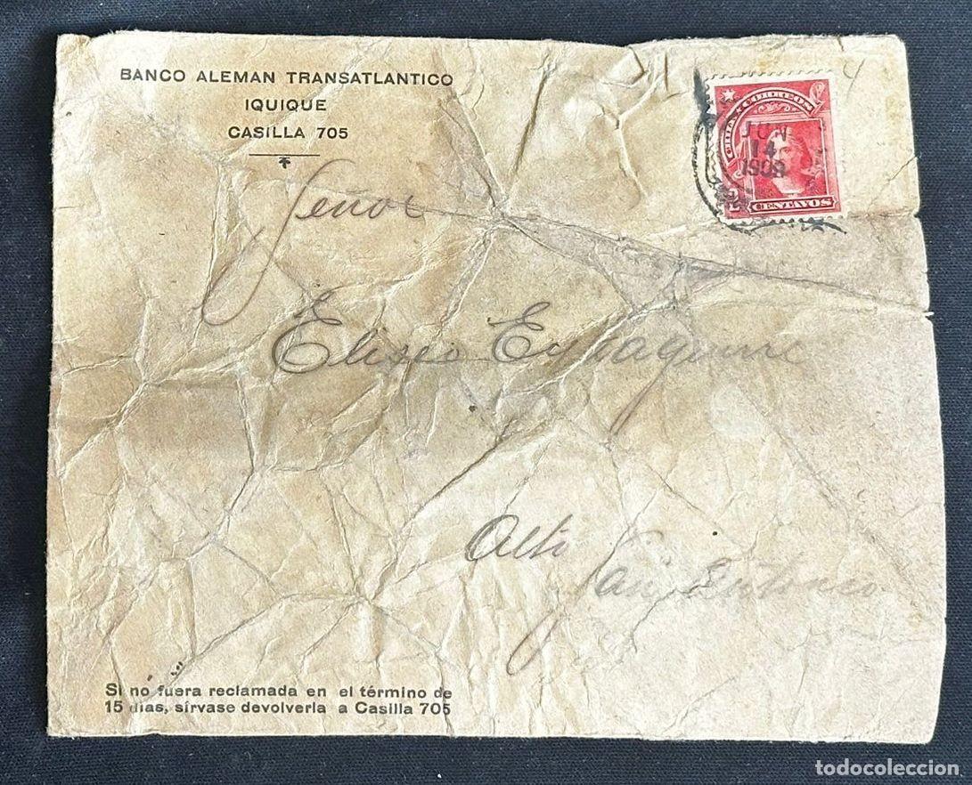 Sellos: CM) 1908. CHILE. CHARACTER. INTERNAL MAIL. XF - Foto 1