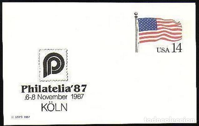 Selos: USA 1987 ENTERO POSTAL PHILATELIA K&Ouml;LN