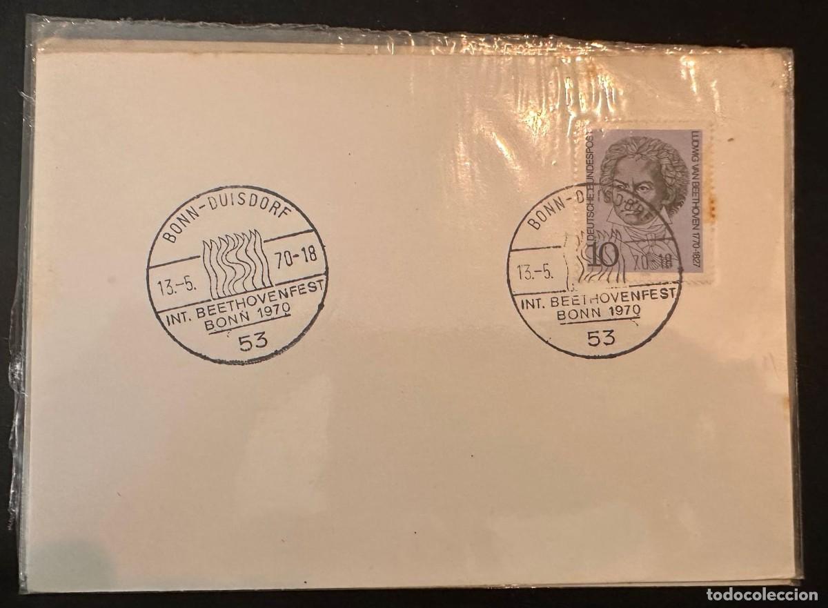 Sellos: CM) 1970. GERMANY. BEETHOVEN. FDC. XF - Foto 1