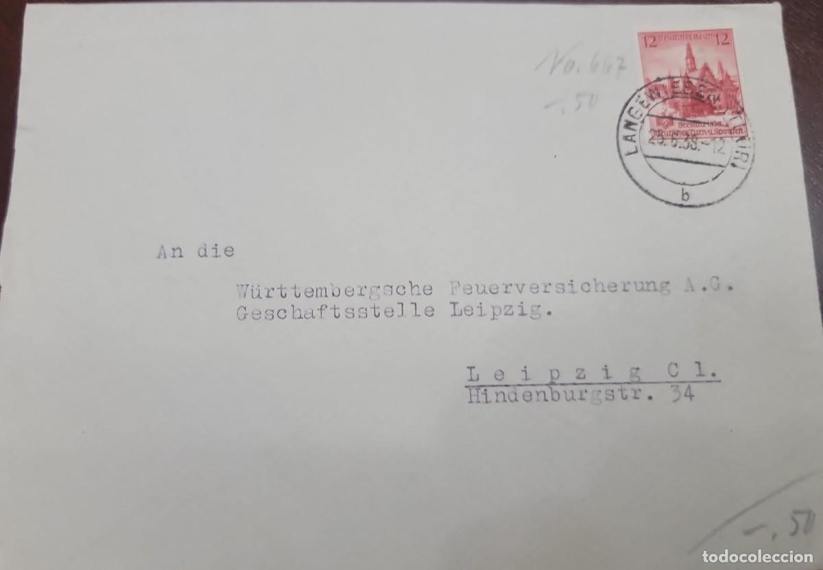 Sellos: C) 1938. GERMANY. ARCHITECTURE. INTERNAL MAIL. XF - Foto 1