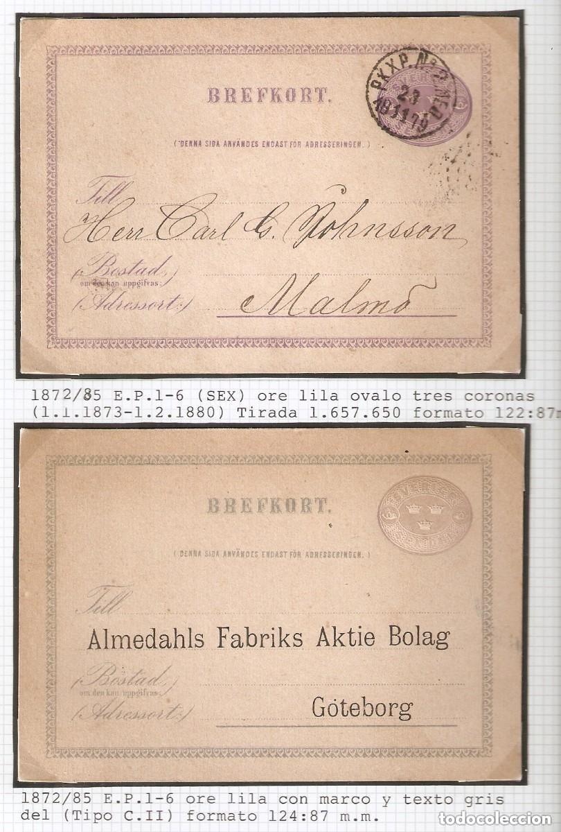 Sellos: SUECIA. 2 ENTERO POSTAL. - Foto 1