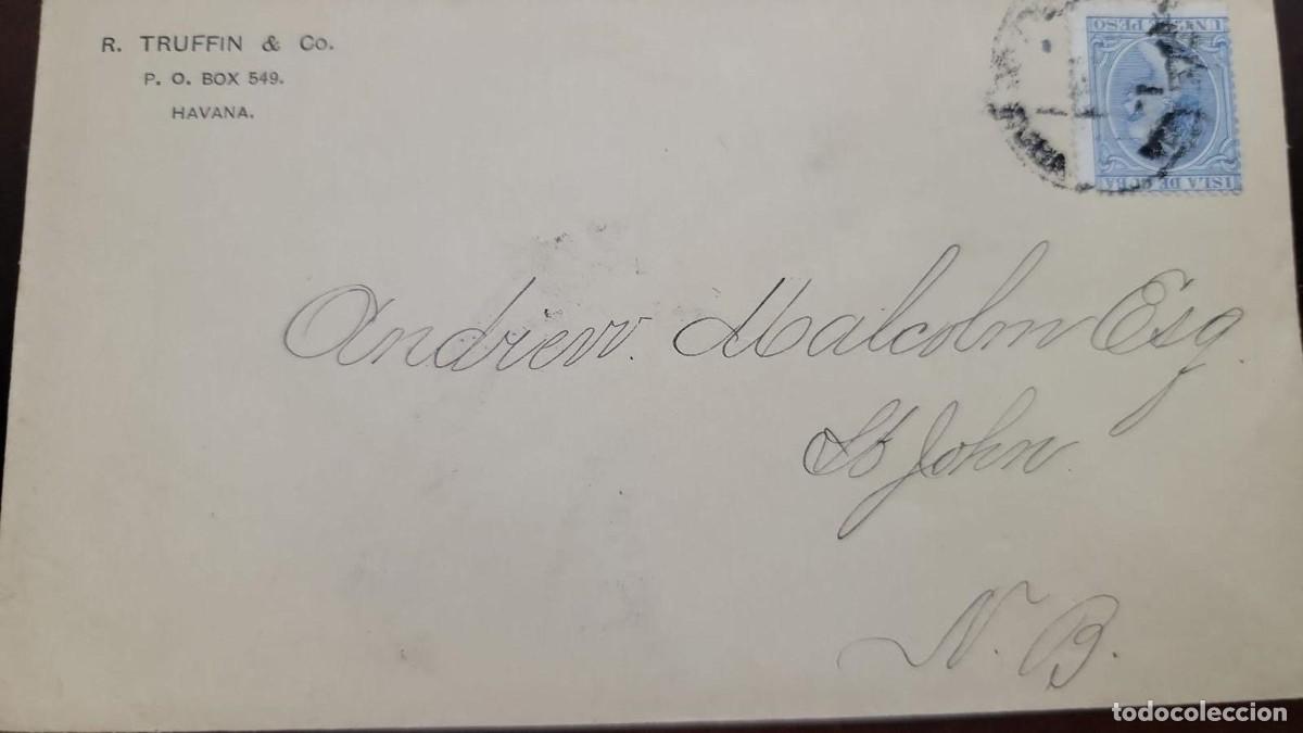 Sellos: C) 1892. CUBA. PROFILE FACE. INTERNAL MAIL. XF - Foto 1