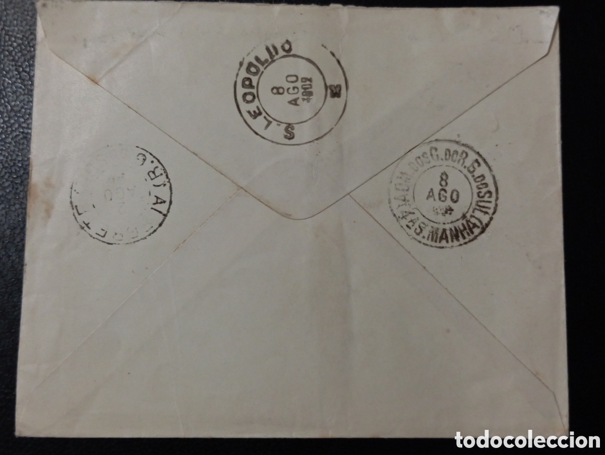 Sellos: Sobre postal Brasil 1902 - Foto 2