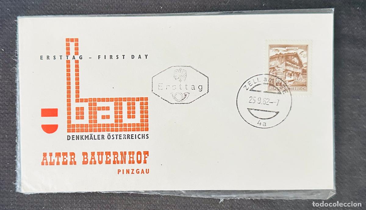 Sellos: CM) 1962. AUSTRIA. OLD FARM. FDC. AUSTRIAN MONUMENTS. XF - Foto 1