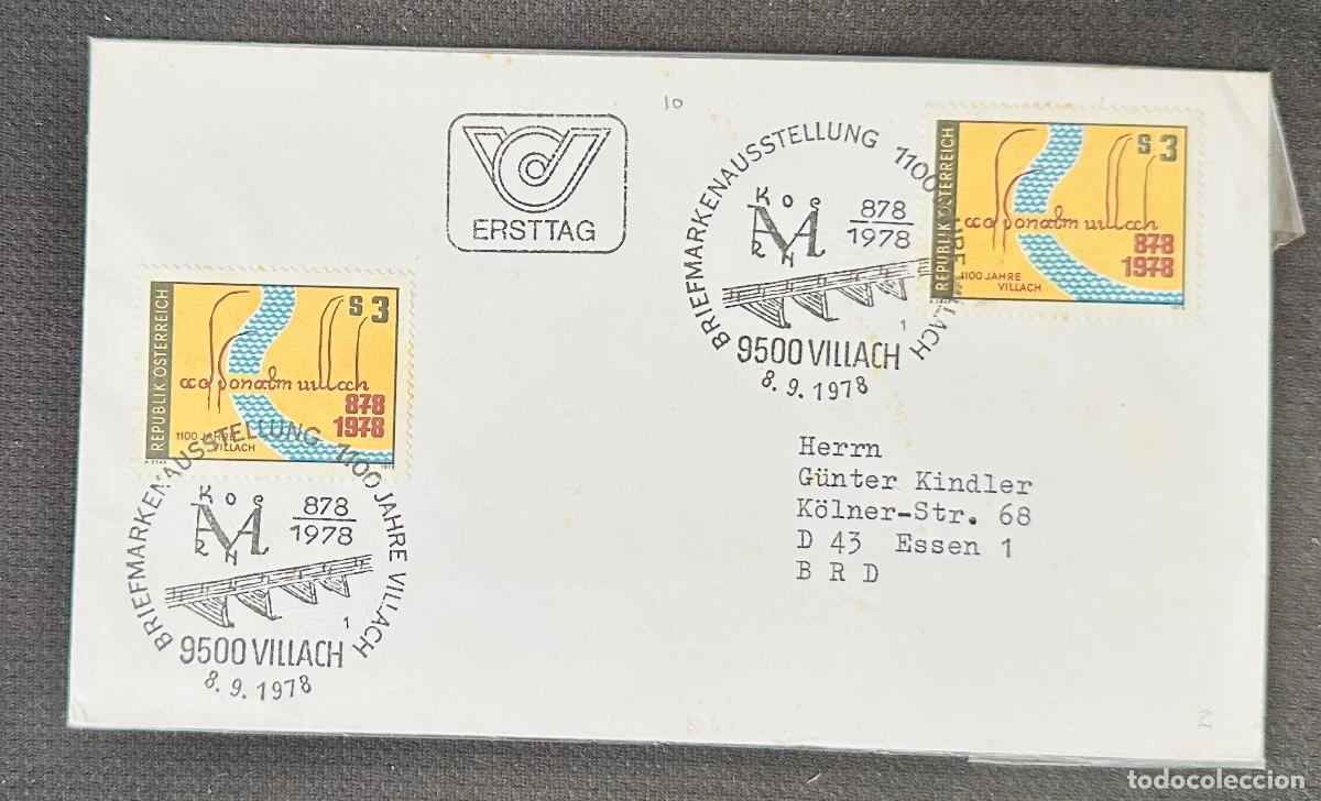 Sellos: CM) 1978. AUSTRIA. RIOS FDC. INTERNAL MAIL. XF - Foto 1