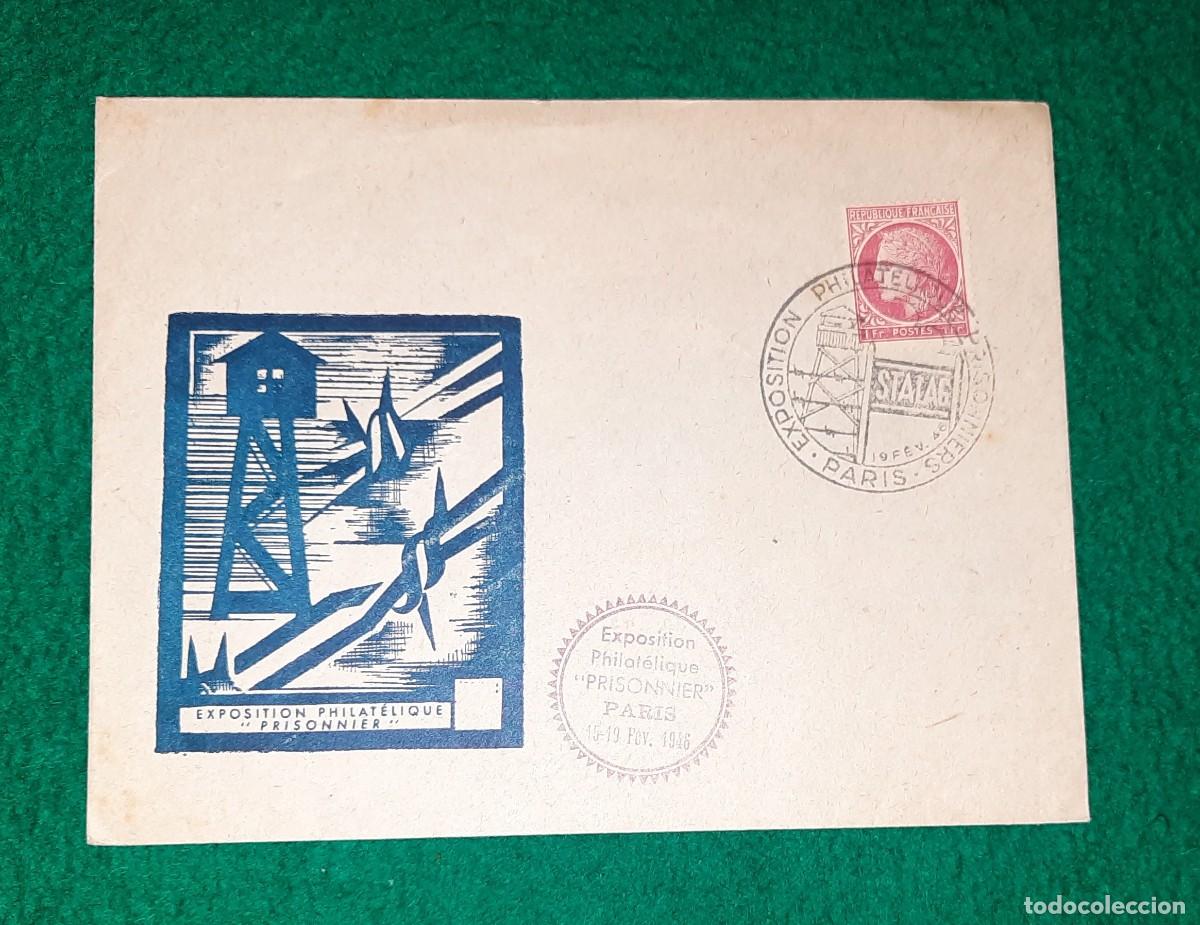 Sellos: Entero postal PARIS 1946 - Foto 3