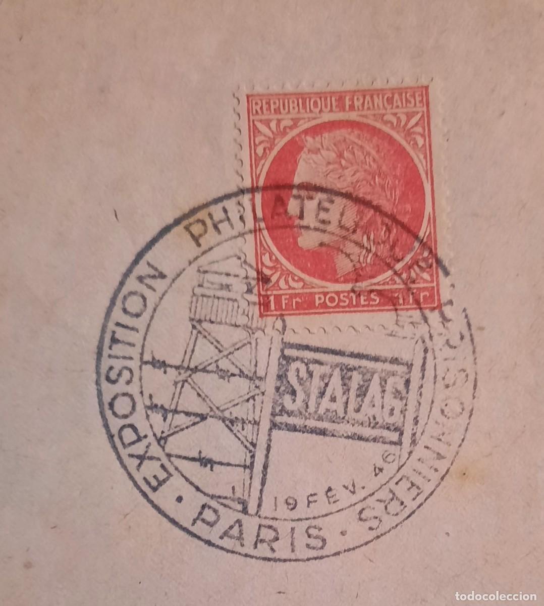 Sellos: Entero postal PARIS 1946 - Foto 6