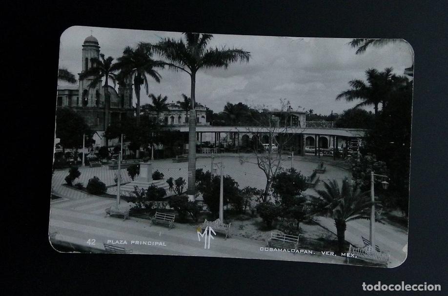 Sellos: CMI) 1949. MEXICO. POSTCARD. MAIN PLAZA OF COSAMALOAPAN, VERACRUZ. XF