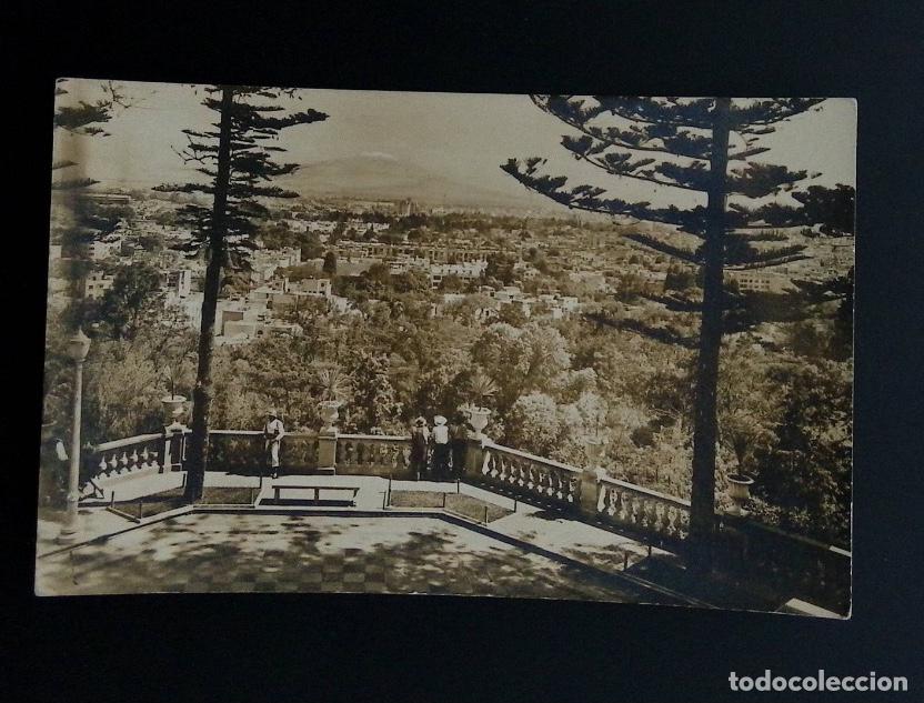Sellos: CMI) 1930. MEXICO. POSTCARD. TERRACE OVERLOOKING THE VALLEY OF MEXICO. XF
