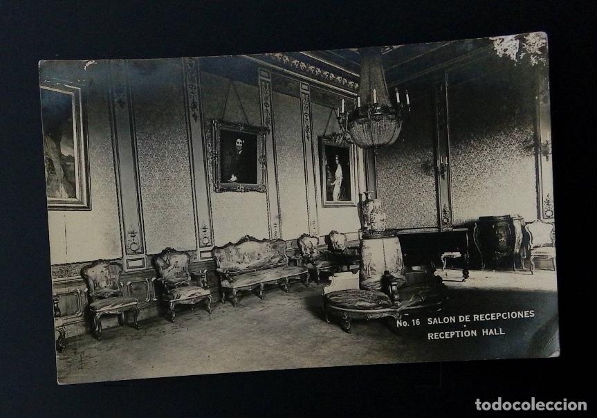 Sellos: CMI) 1931. MEXICO. POSTCARD. RECEPTION HALL, CHAPULTEPEC CASTLE. XF