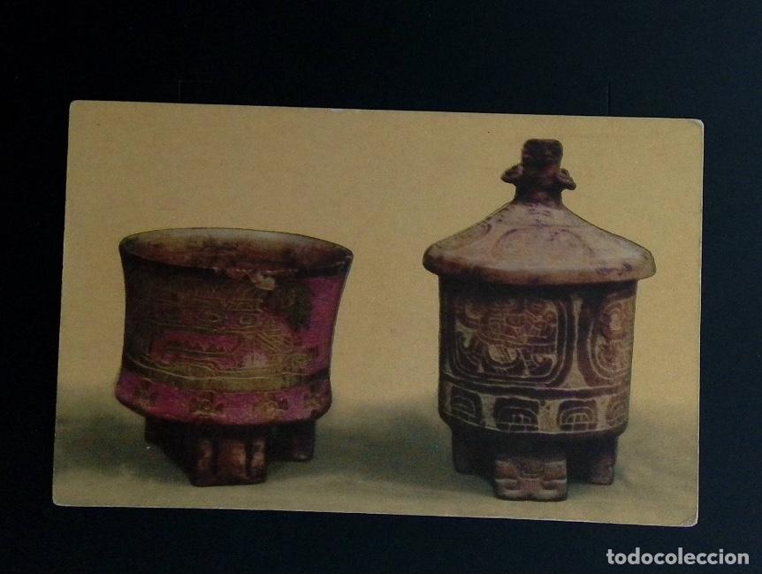 Timbres: CMI) 1971. MEXICO. POSTCARD. PRE-HISPANIC ARCHAEOLOGICAL VESSELS AND TRIPOD URNS. XF
