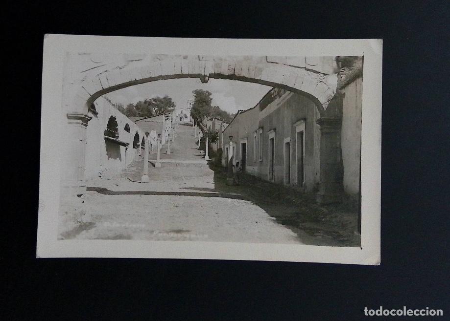 Timbres: CMI) 1937. MEXICO. POSTCARD. STREET WITH ANCIENT ARCHES AND STONE STAIRCASES. XF