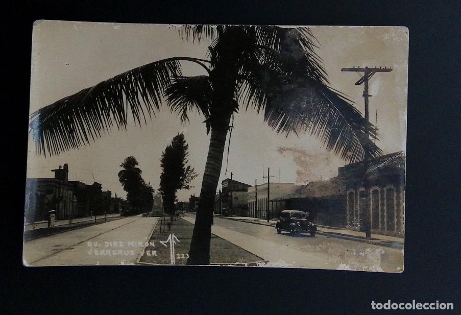 Timbres: CMI) 1940. MEXICO. POSTCARD. URBAN LANDSCAPE OF D&Iacute;AZ MIR&Oacute;N AVENUE IN VERACRUZ. XF