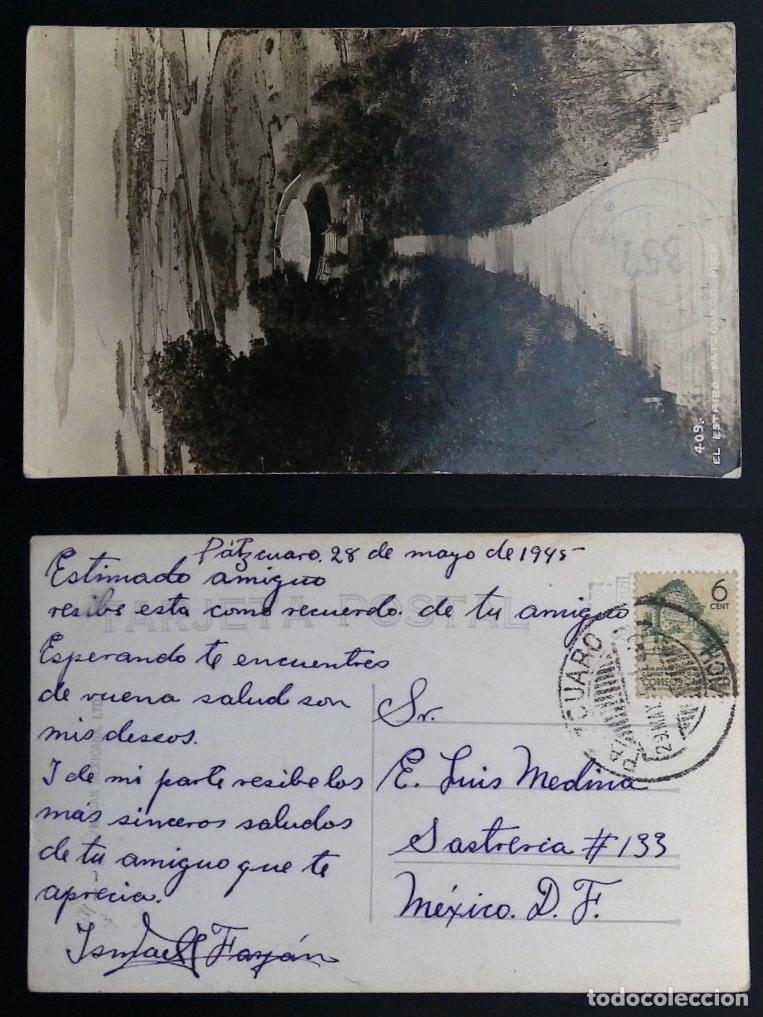 Timbres: CMI) 1945. MEXICO. POSTCARD. ANCIENT ARCHITECTURE. LANDSCAPE. DOMESTIC MAIL. FRONT AND BACK. XF