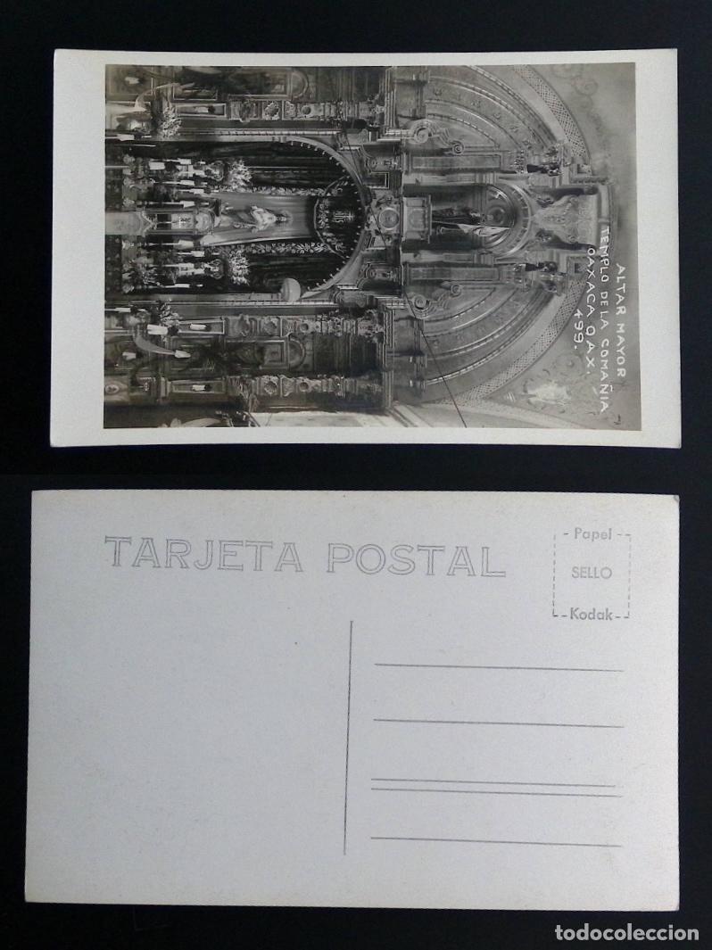 Stamps: CMI) 1947. MEXICO. POSTCARD. RELIGIOUS ARCHITECTURE (HIGH ALTAR OF THE TEMPLE OF LA COMPA&Ntilde;&Iacute;A). FRONT
