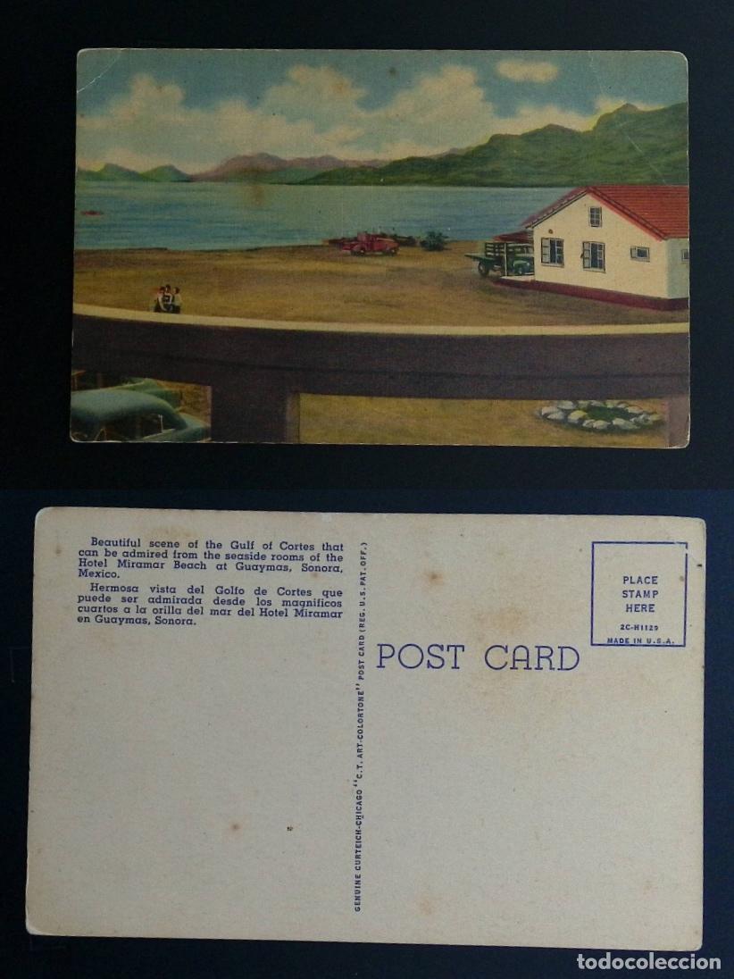 Selos: CMI) 1950. MEXICO. POSTCARD: VIEW OF THE GULF OF CALIFORNIA FROM THE HOTEL MIRAMAR IN GUAYMAS. FRONT