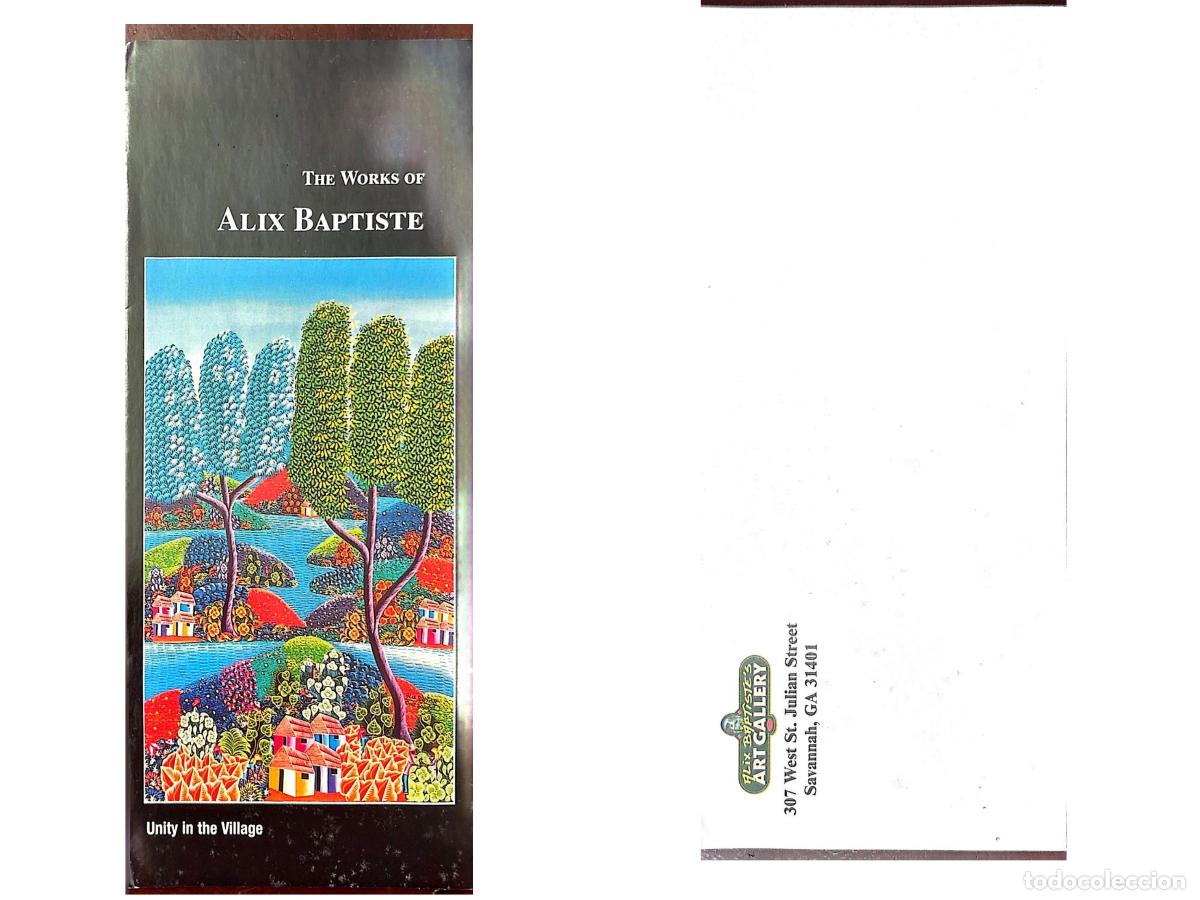 Selos: CMI) 1997. UNITED STATES. ARTISTIC POSTCARD FROM THE ALIX BAPTISTE GALLERY. FRONT AND BACK. XF