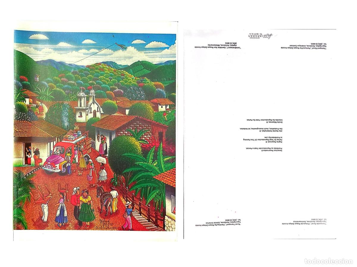 Sellos: CMI) 2012. HONDURAS. ARTISTIC POSTCARD FEATURING A PAINTING BY ROQUE CELAYA. FRONT AND BACK. XF