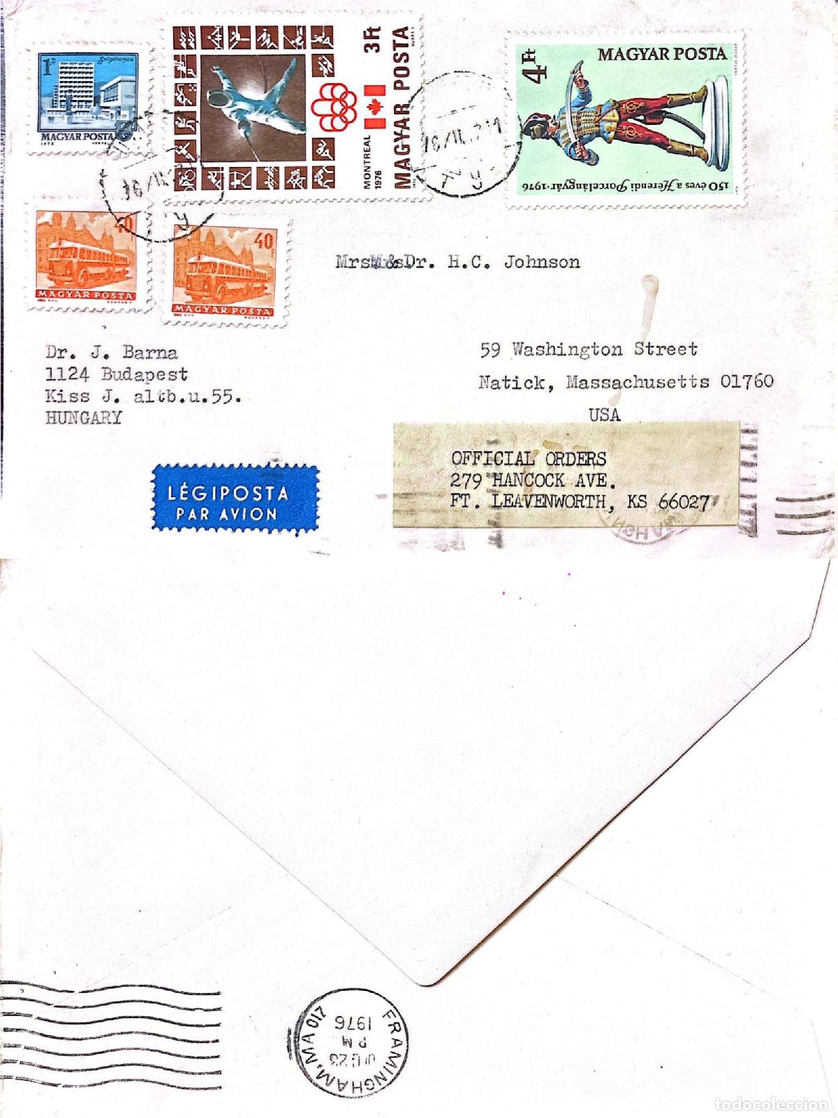 Sellos: CMI) 1976. HUNGARY. MONTREAL OLYMPIC GAMES. GERENDY PORCELAIN. VINTAGE BUS. CONTEMPORARY ARCHITECTUR