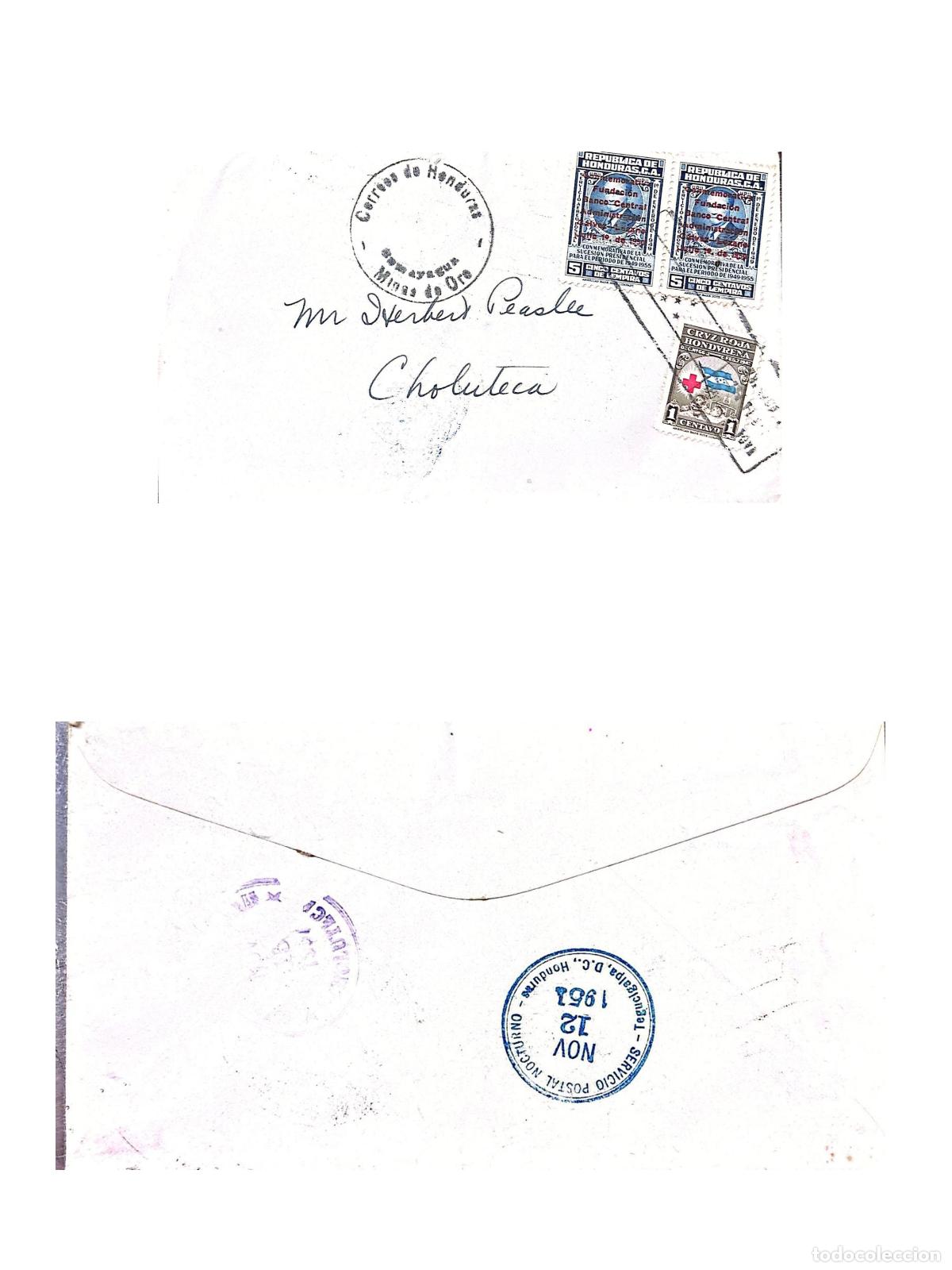 Sellos: CMI) 1951. HONDURAS. FOUNDING OF THE CENTRAL BANK. HONDURAN RED CROSS. NOTABLE FIGURE. INTERNAL MAIL