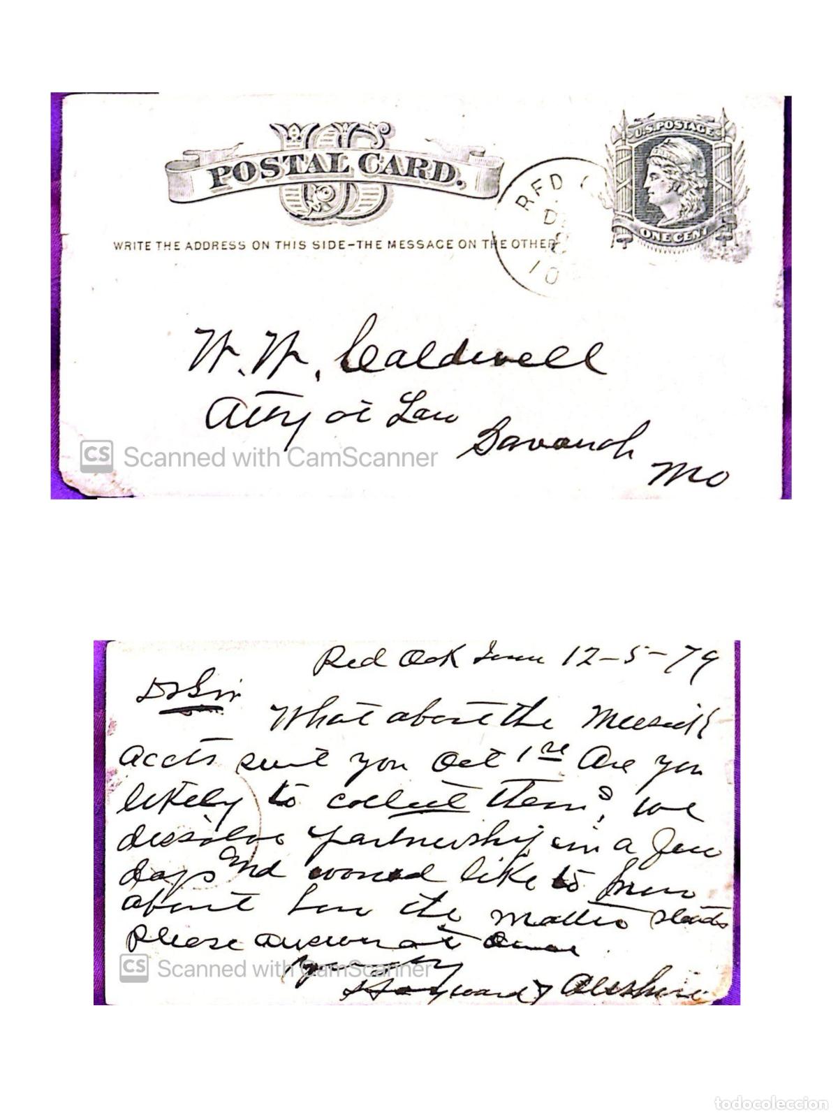 Sellos: CMI) 1879. UNITED STATES POSTAL STATIONERY. CLASSIC PROFILE OF LIBERTY. DOMESTIC MAIL. FRONT AND BAC