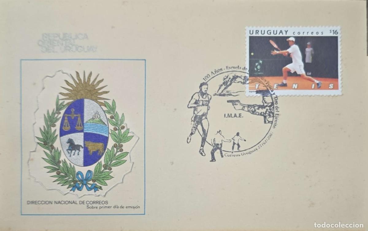 Timbres: CMI) 2004. URUGUAY. POLICE OFFICER WITH MOTORCYCLE AND HELICOPTER. FDC. 50th ANNIVERSARY OF THE HIGH
