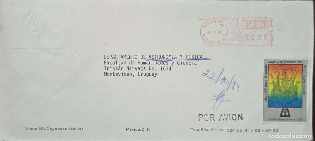 Sellos: CMI) 1984. MEXICO. COMMEMORATION OF THE QUINCENTENARY OF THE DISCOVERY OF THE AMERICAS. MACHINE FRAN