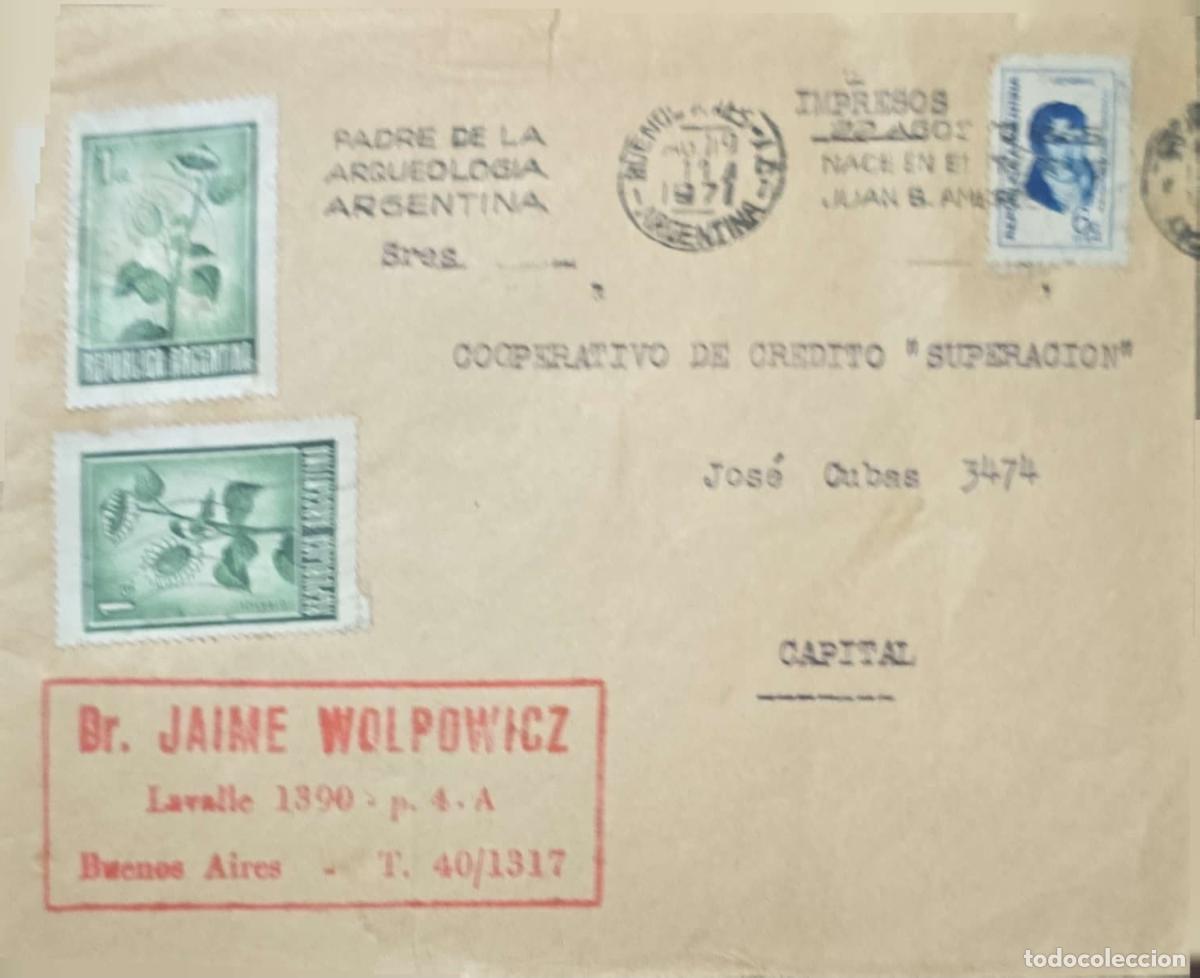 Sellos: CMI) 1971. ARGENTINA. BOTANY, REGIONAL FLORA. TRIBUTE TO THE FATHER OF ARGENTINE ARCHAEOLOGY. HISTOR