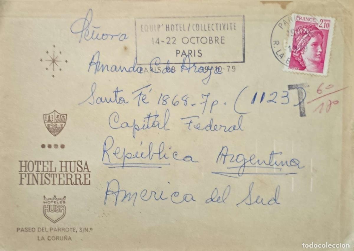 Sellos: CMI) 1939. FRANCE. CLASSIC PROFILE OF THE MARIANNE. ENVELOPE SENT TO ARGENTINA. XF