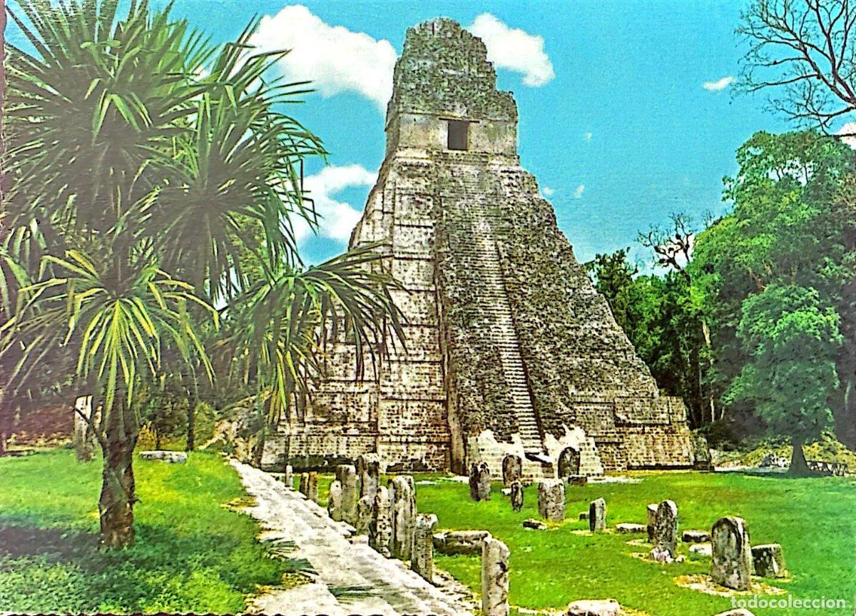 Timbres: CMI) 1970. GUATEMALA. TOURIST POSTCARD. GREAT MAYAN PYRAMID OF TIKAL. XF