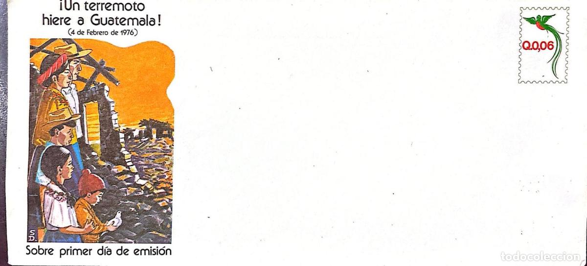 Sellos: CMI) 1976. GUATEMALA. THE QUETZAL BIRD. FDC. COMMEMORATING THE NATIONAL TRAGEDY. XF